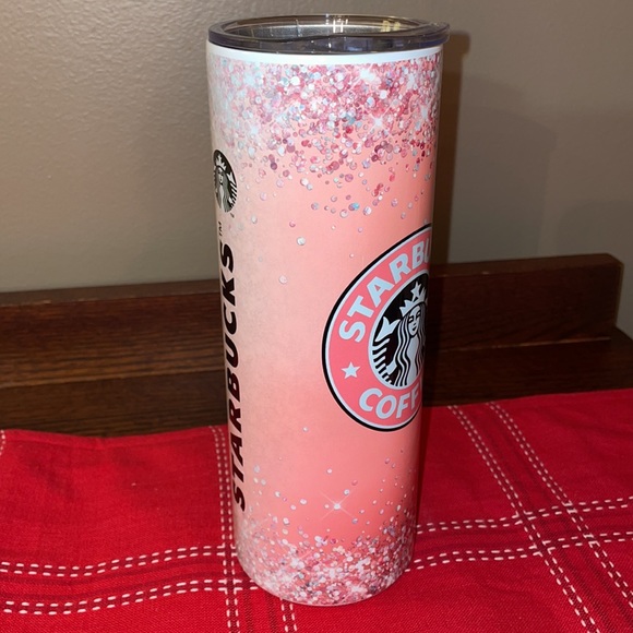 Starbucks Pink Bling 20oz Skinny Tumbler - Picture 6 of 6